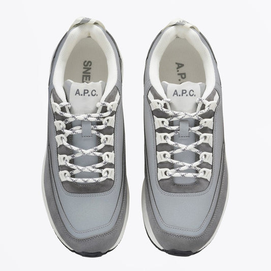 - Two-Tone Sneaker - Silver/Grey