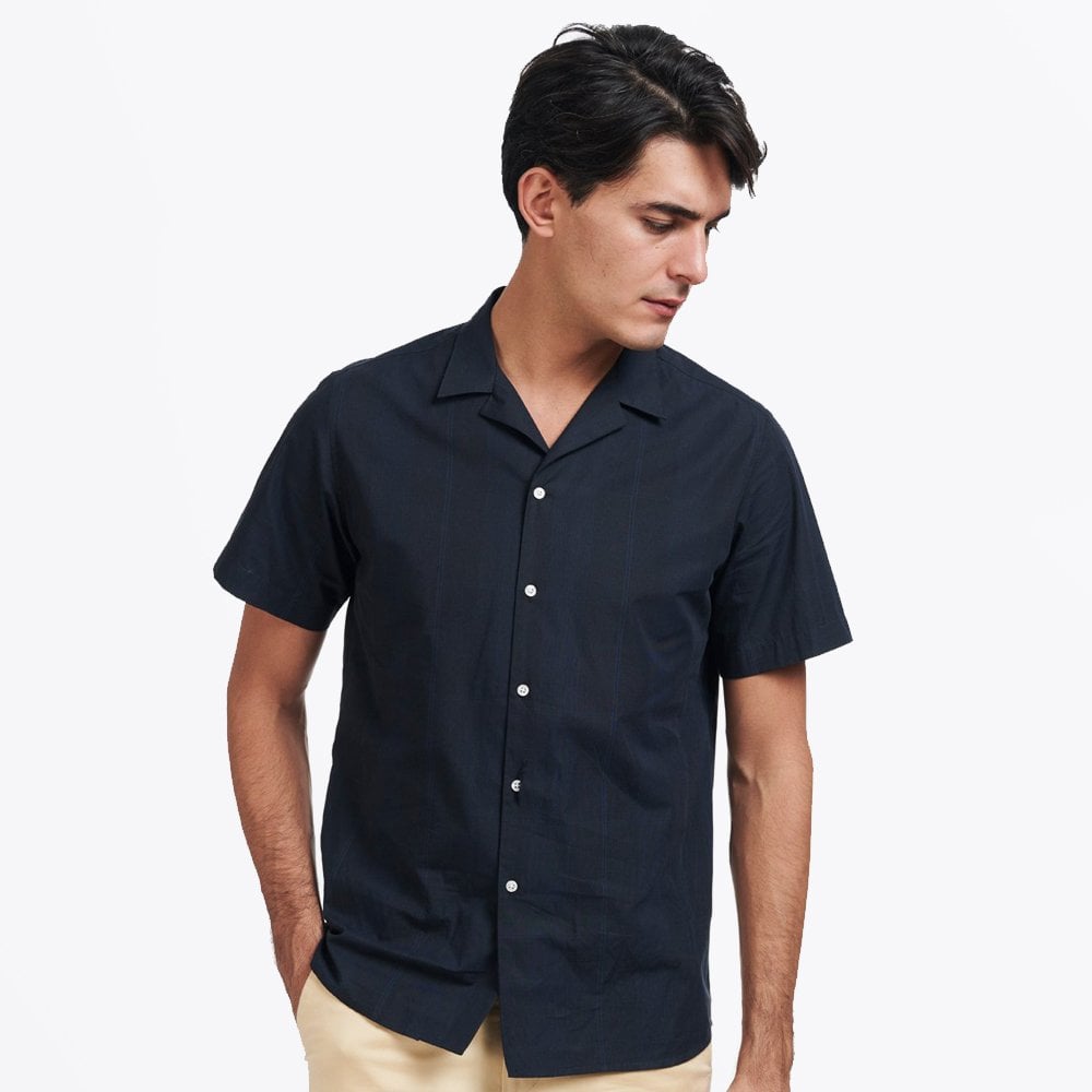 Les Lugano Check Shirt - Navy/Black