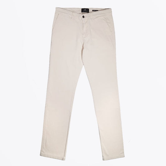 - Slimmy Luxe Performance Sateen Chinos - Salt White