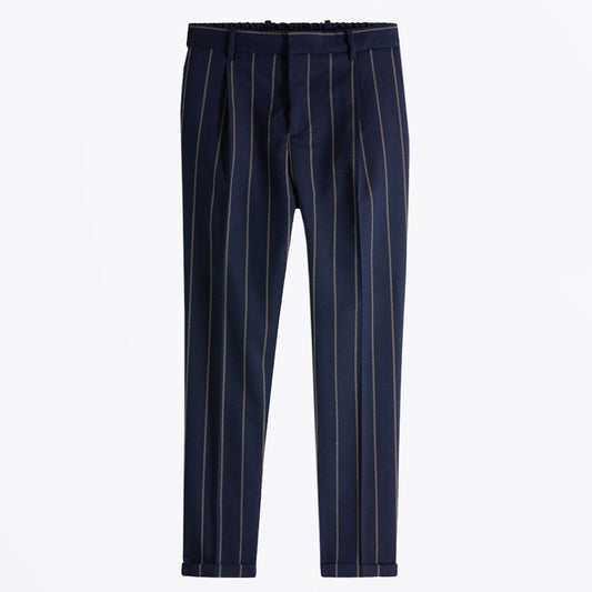 - Stripe Pants - Navy
