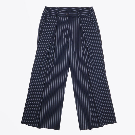 - Pinstripe Pants - Navy