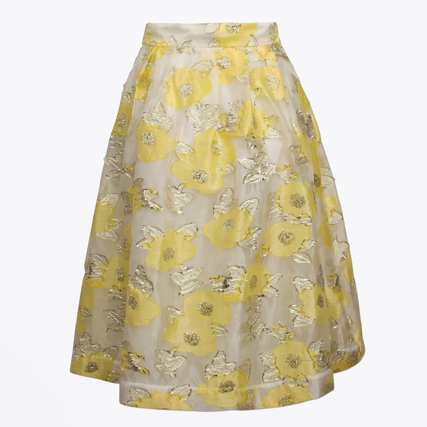 - Satinka - Floral Skirt - Yellow