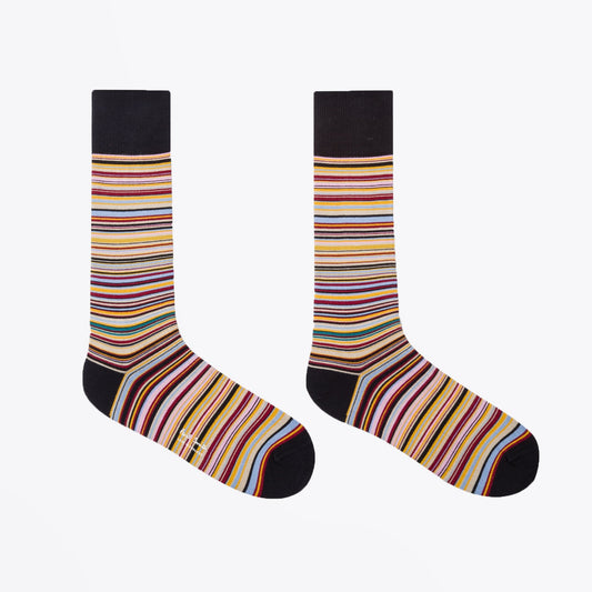 - Three Pack Multi-Stripe Socks