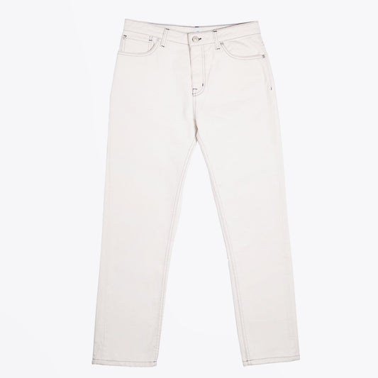 Girlfriend Straight-Leg Jeans - White