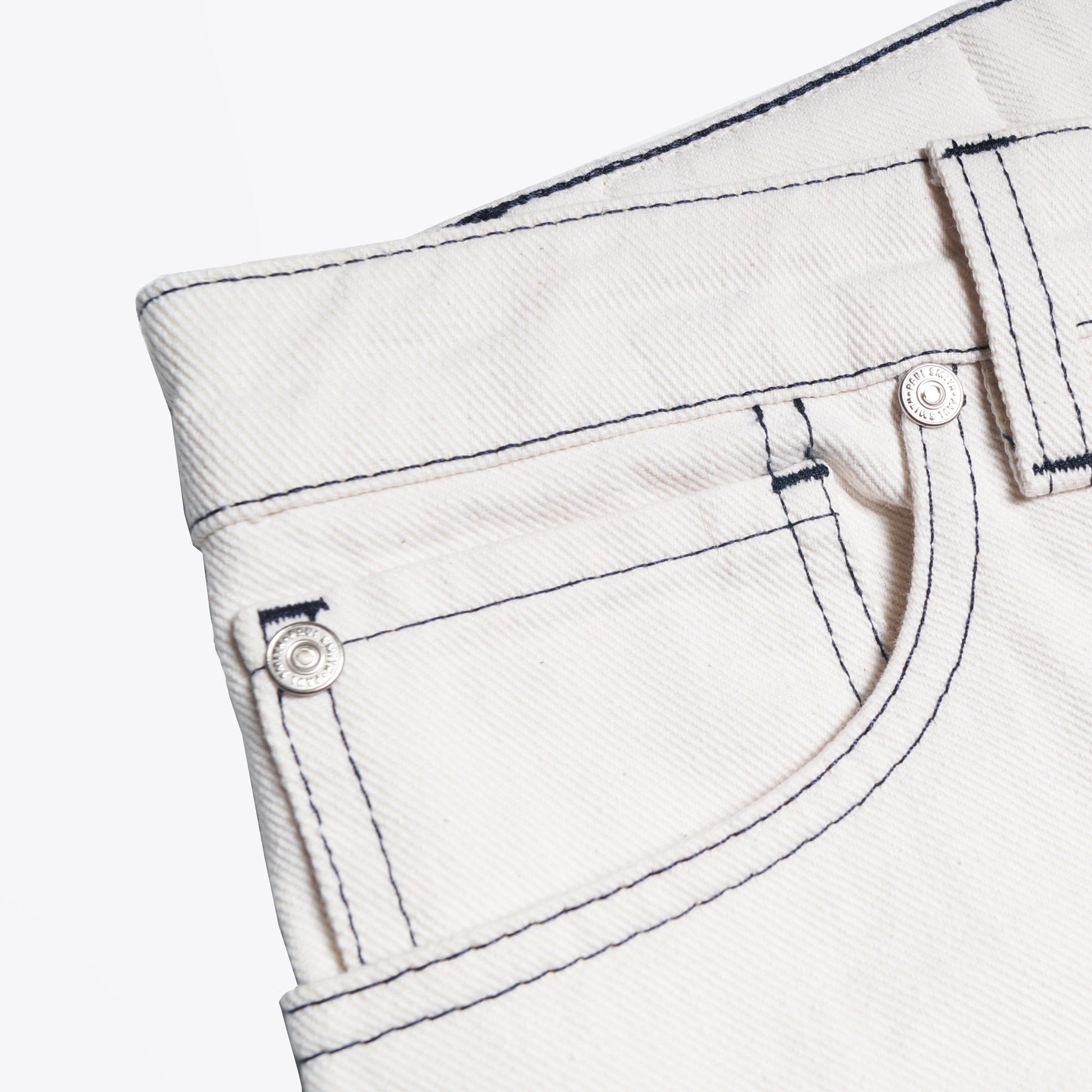 Paul Girlfriend Straight-Leg Jeans - White