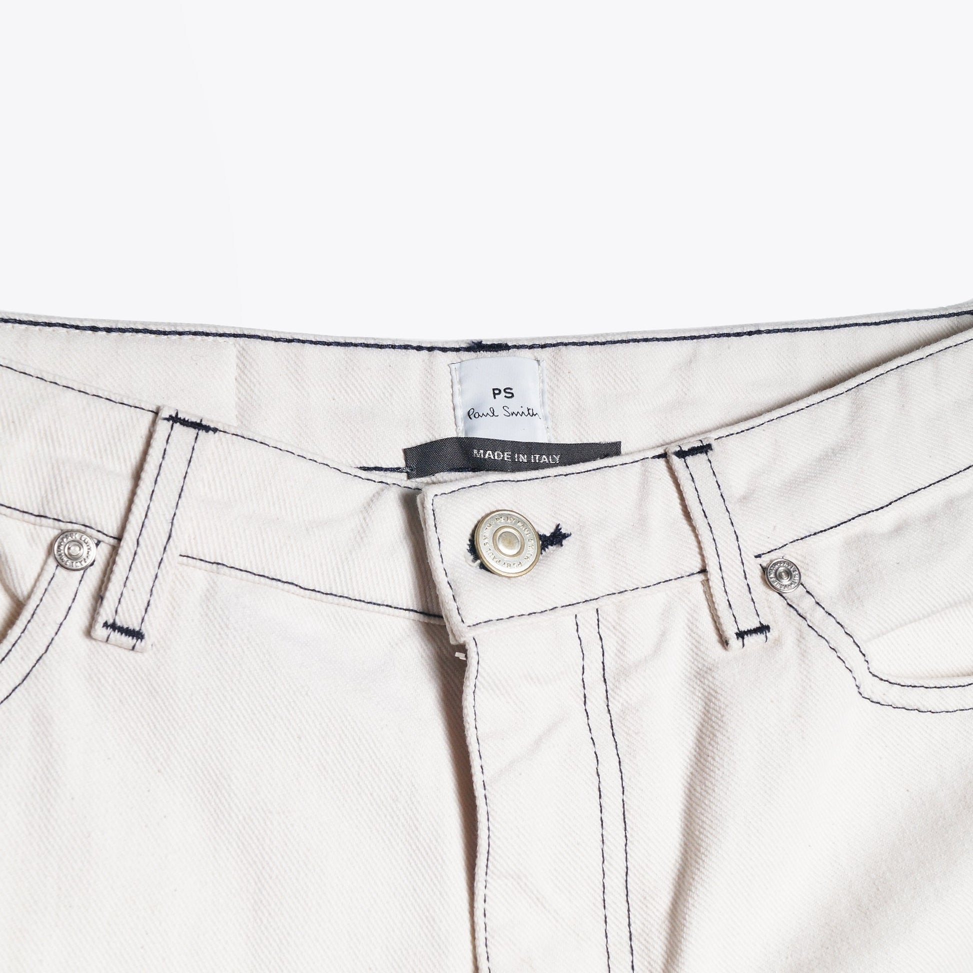 Paul Girlfriend Straight-Leg Jeans - White