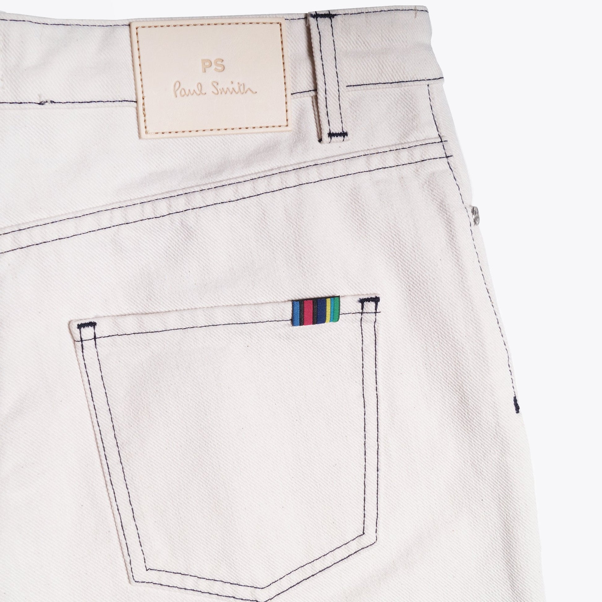 Paul Girlfriend Straight-Leg Jeans - White