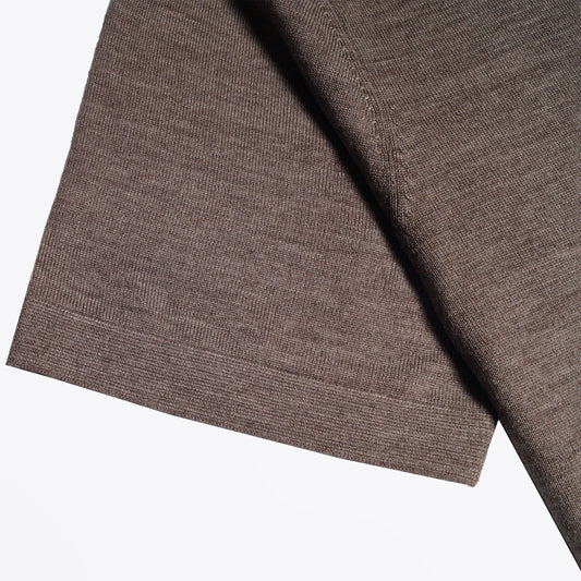 Merino Crew Neck T-Shirt - Khaki