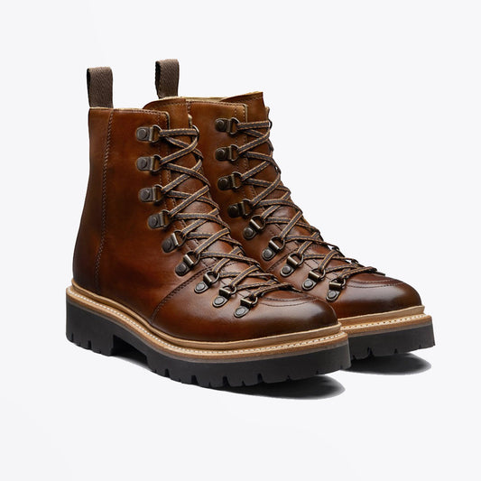 Nanette - Hand Painted Boot - Tan