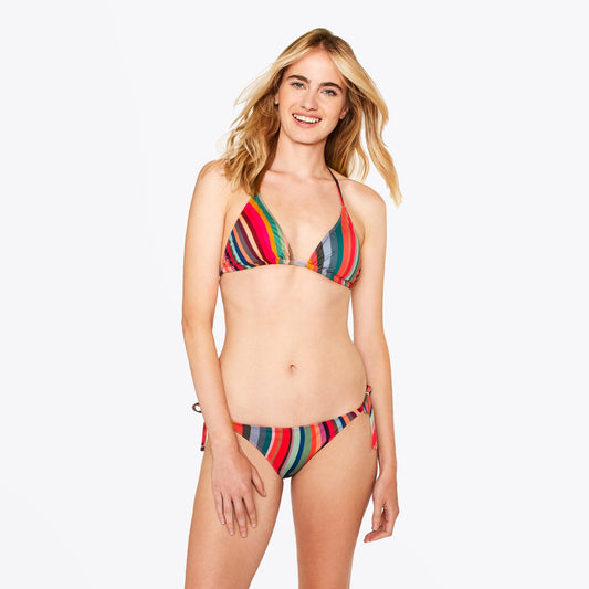 - 'Swirl' Print Triangle Bikini Top - Multi