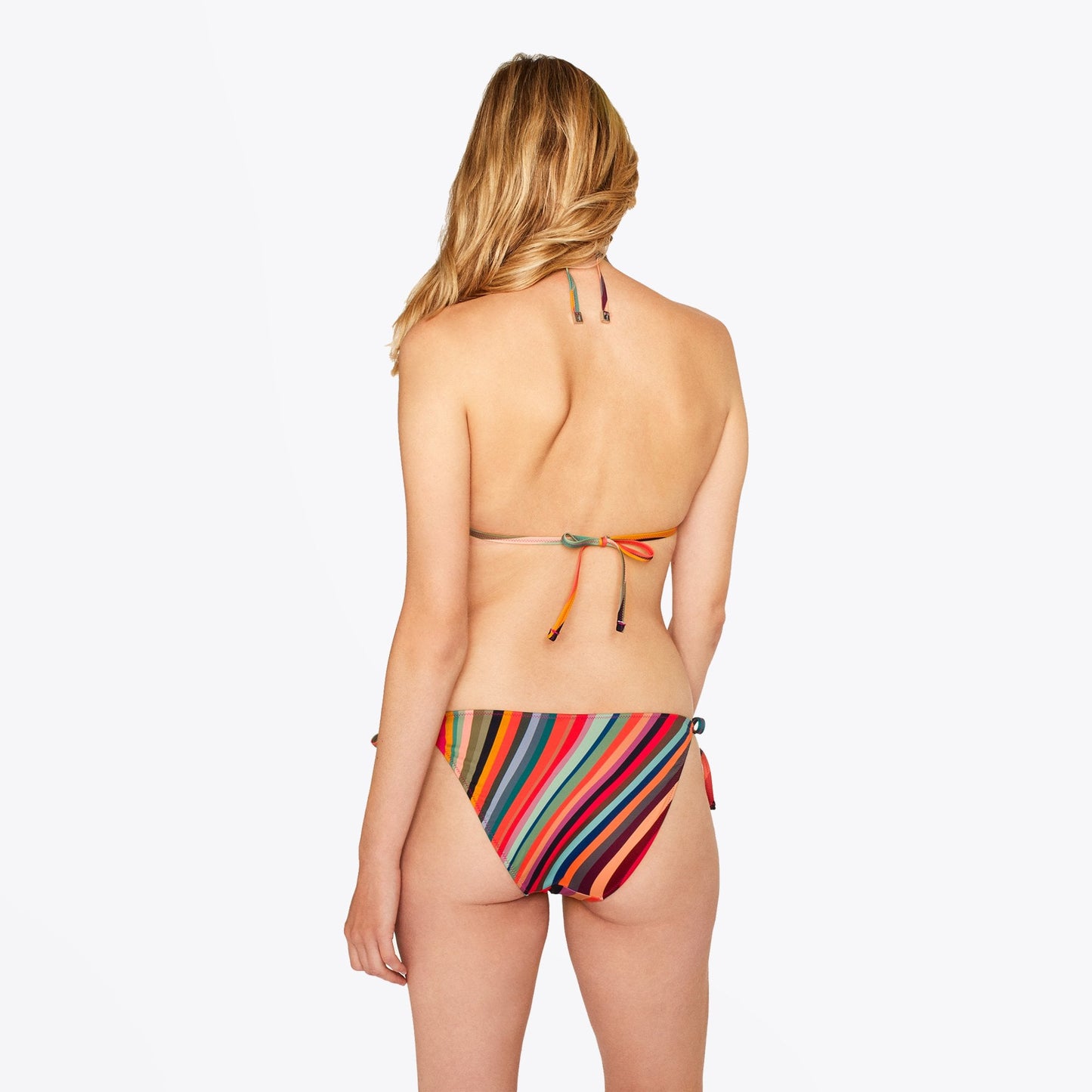 - 'Swirl' Print Triangle Bikini Top - Multi