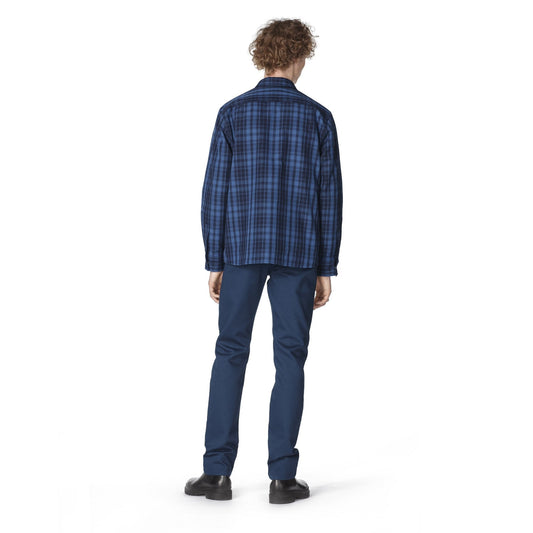- Plaid Quilted Shirt - Blue