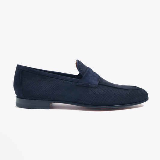 - Antidifu Laser Loafers - Navy Blue
