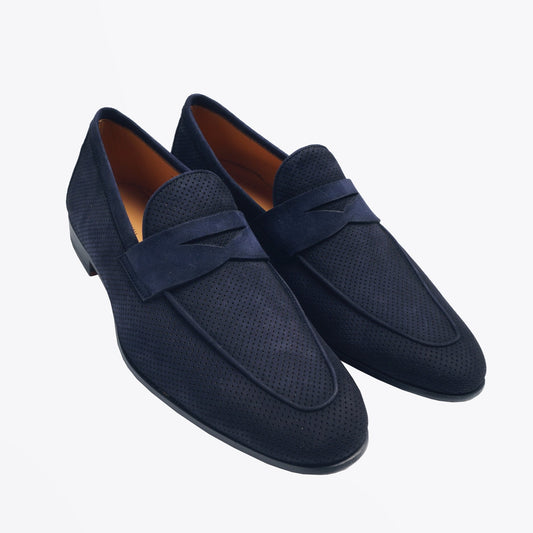 - Antidifu Laser Loafers - Navy Blue
