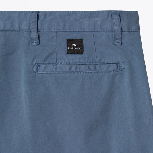 - Slim Fit Stretch Cotton Chinos - Light Blue