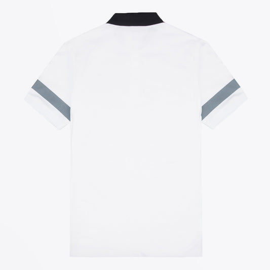 - Stripe Polo T-shirt - White
