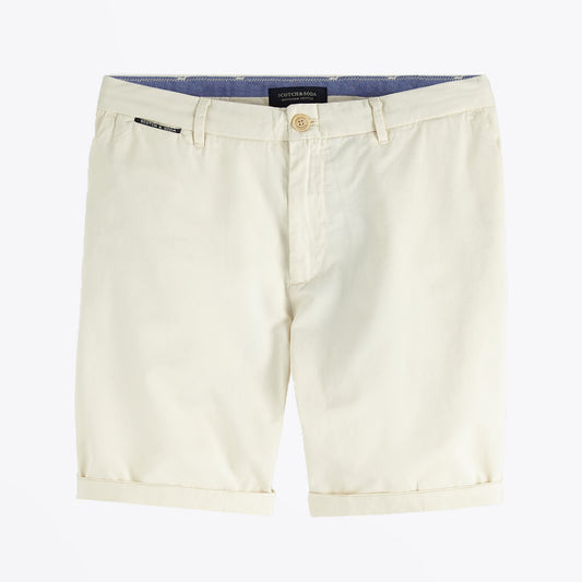 - Cotton Chino Shorts - Cream