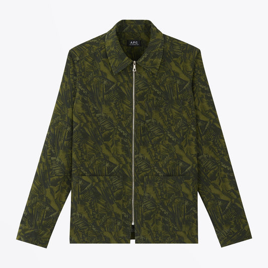 Harry Jungle Print Jacket - Khaki/Green