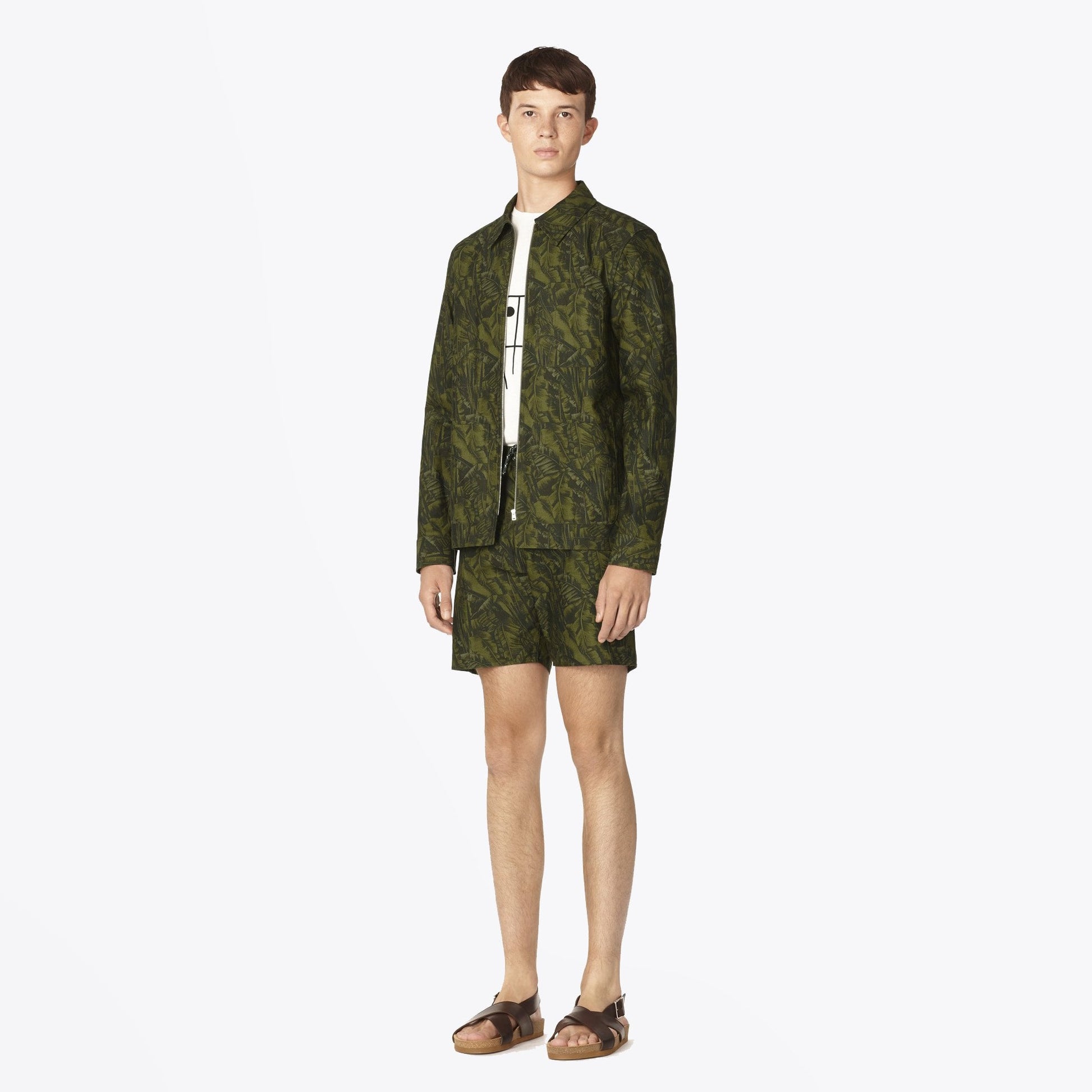 A.P.C. - Harry Jungle Print Jacket - Khaki/Green