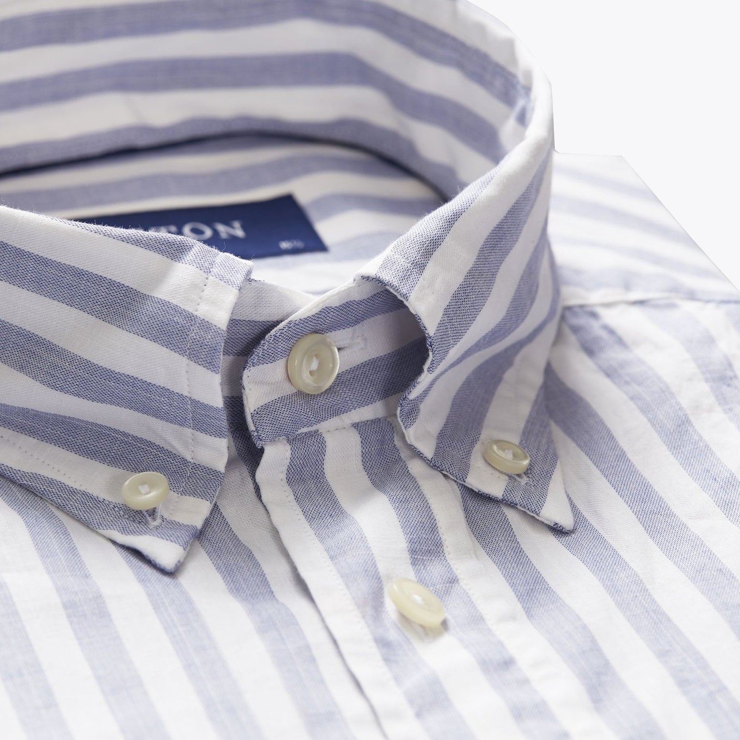 - Stripe Twill Shirt - Blue/White