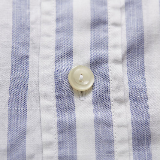 - Stripe Twill Shirt - Blue/White