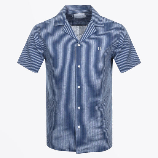 - Simon Stripe Shirt - Blue/White