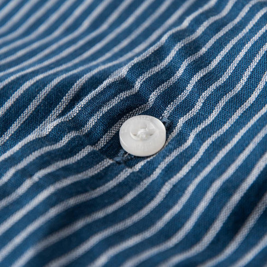 - Simon Stripe Shirt - Blue/White