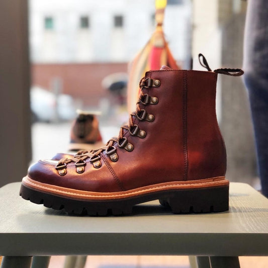Nanette - Hand Painted Boot - Tan