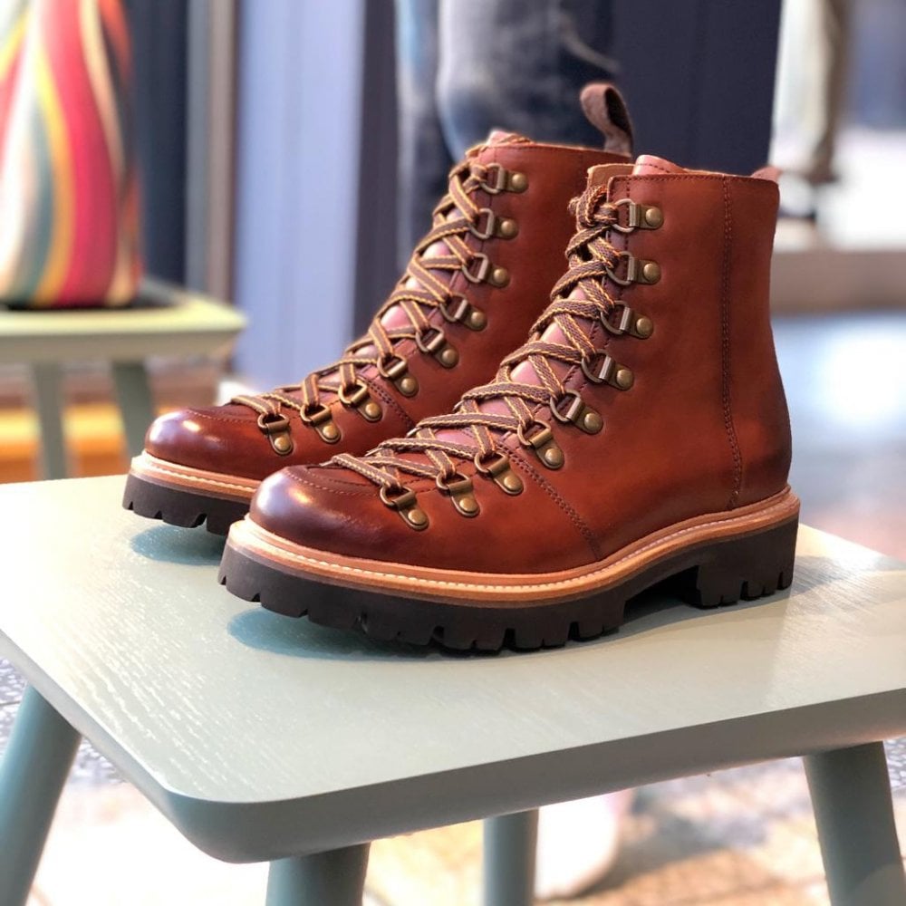 Nanette - Hand Painted Boot - Tan