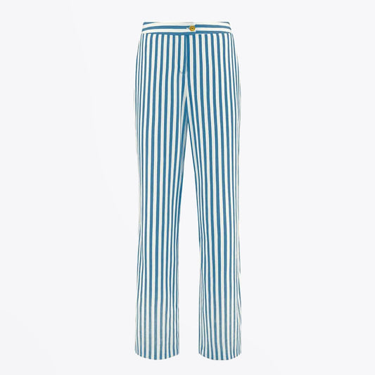 - Striped Trousers - Blue/White