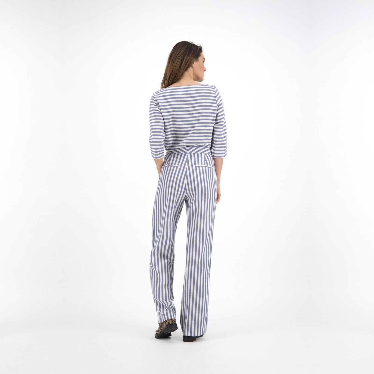 - Striped Trousers - Blue/White