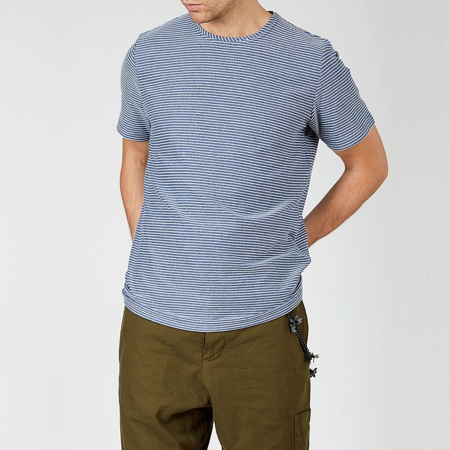 - Conduit Stripe T-shirt - Blue/White