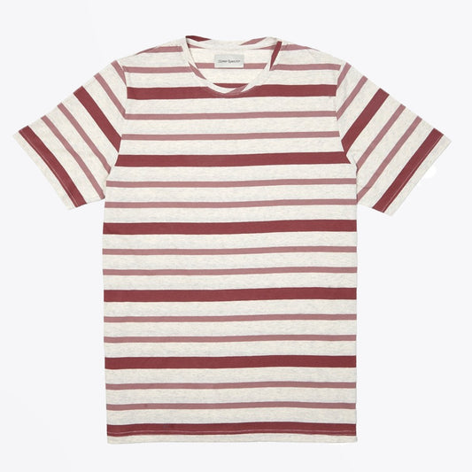 - Conduit Marl Stripe T-shirt - Pink