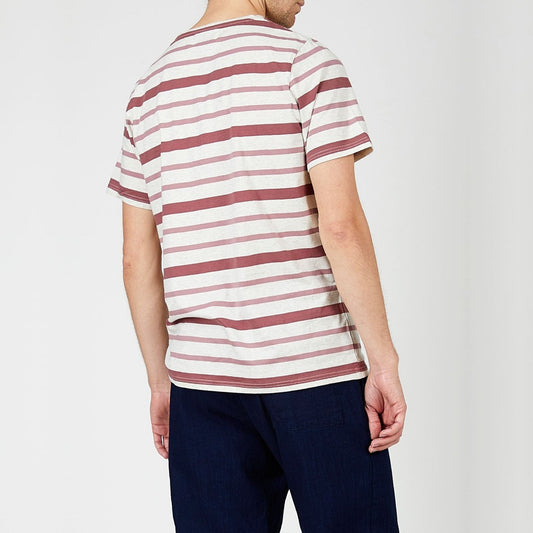 - Conduit Marl Stripe T-shirt - Pink