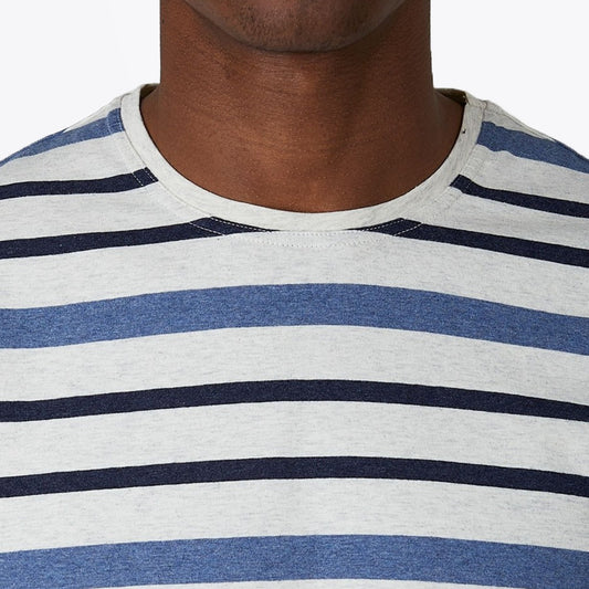 - Conduit Marl Stripe T-shirt - Blue