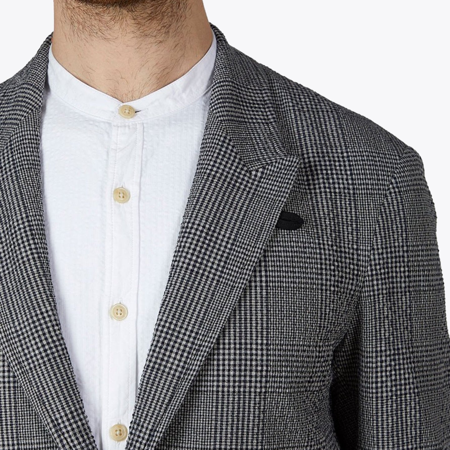 - Brookes Checked Jacket - Blue