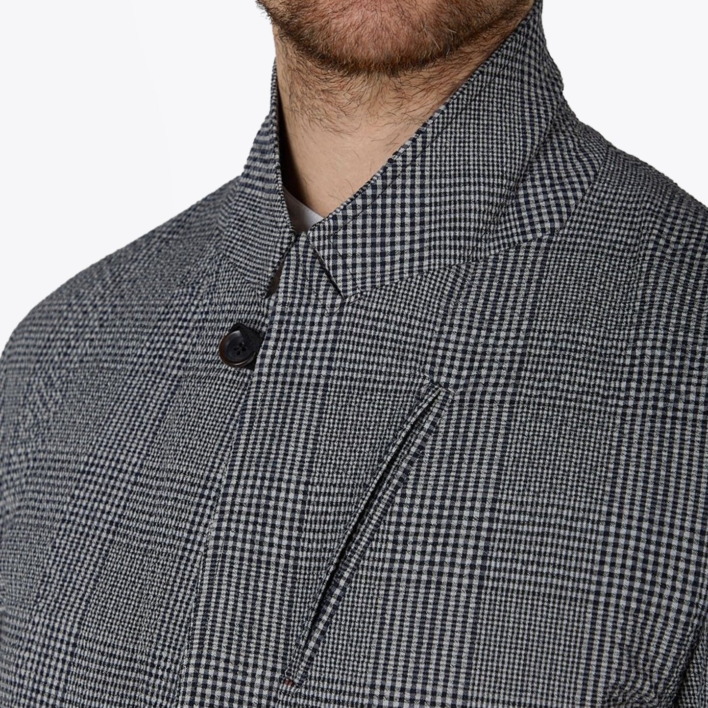 - Brookes Checked Jacket - Blue