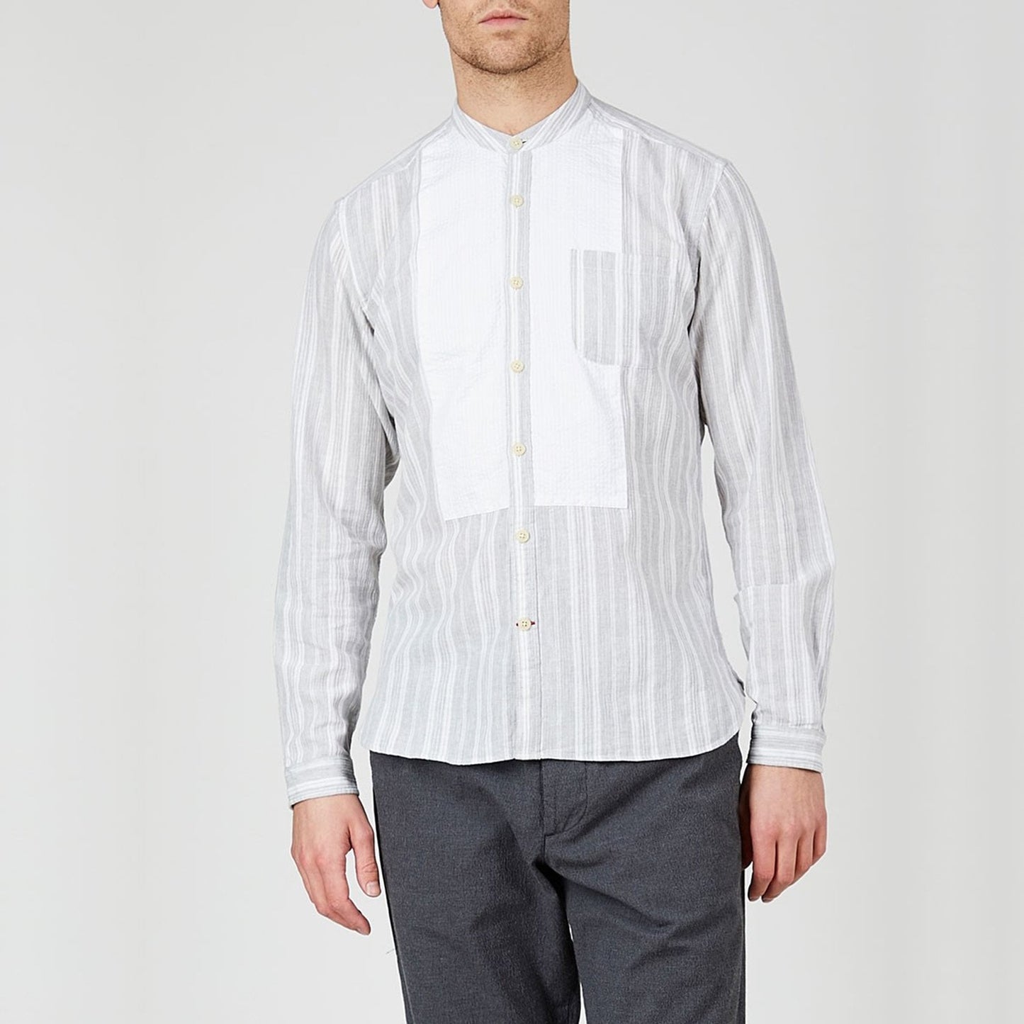 - Bib Grandad Shirt - Grey