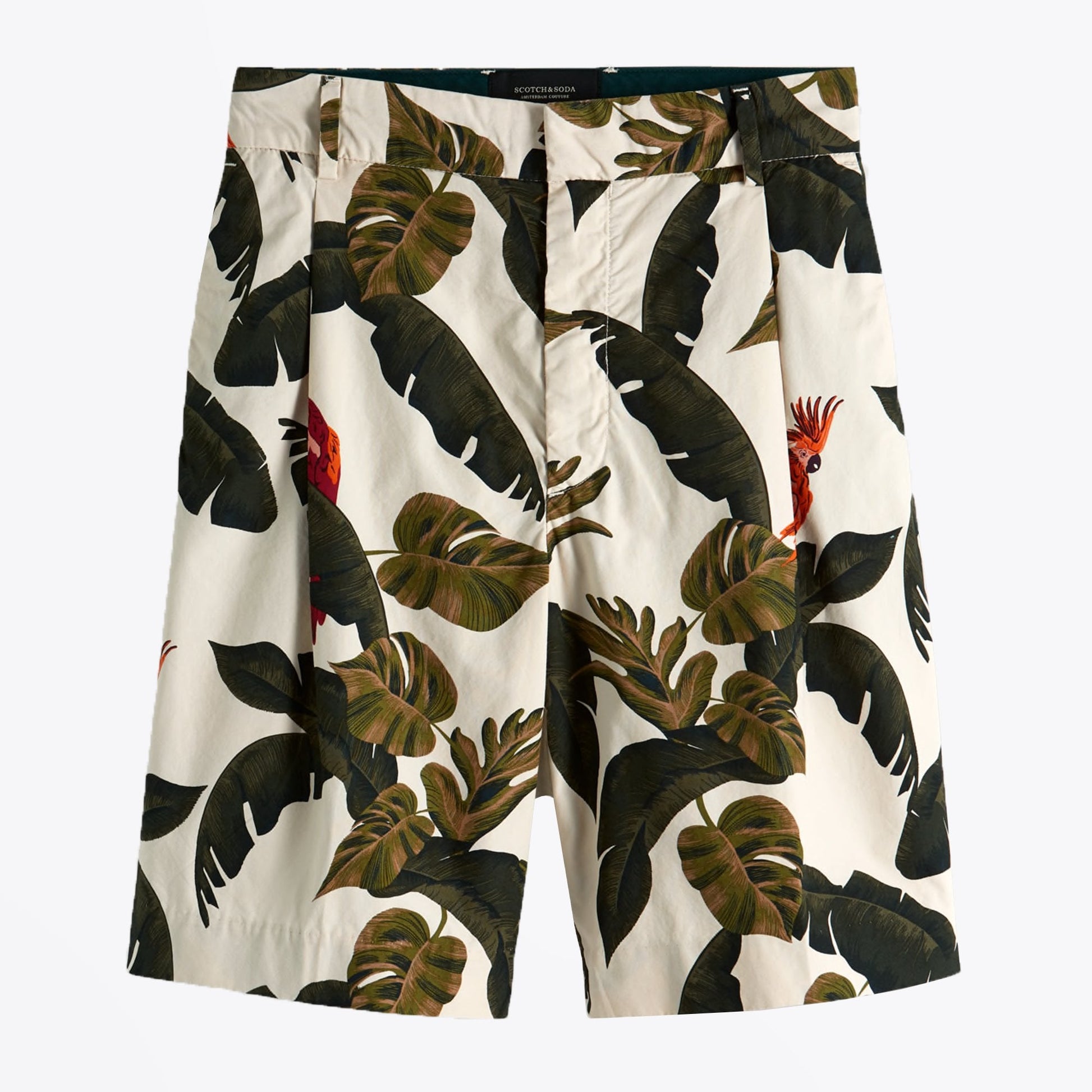 Scotch - Jungle Print Shorts - Beige/Multi