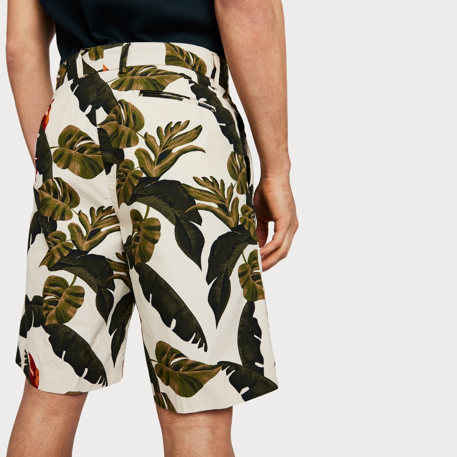 Scotch - Jungle Print Shorts - Beige/Multi