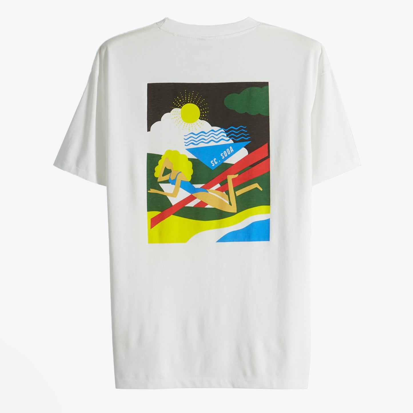 - Back Art Print Tee - White