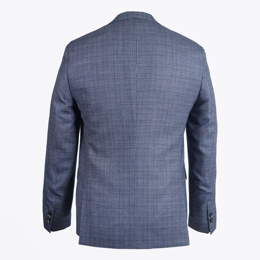 - Textured Wool Blazer - Navy