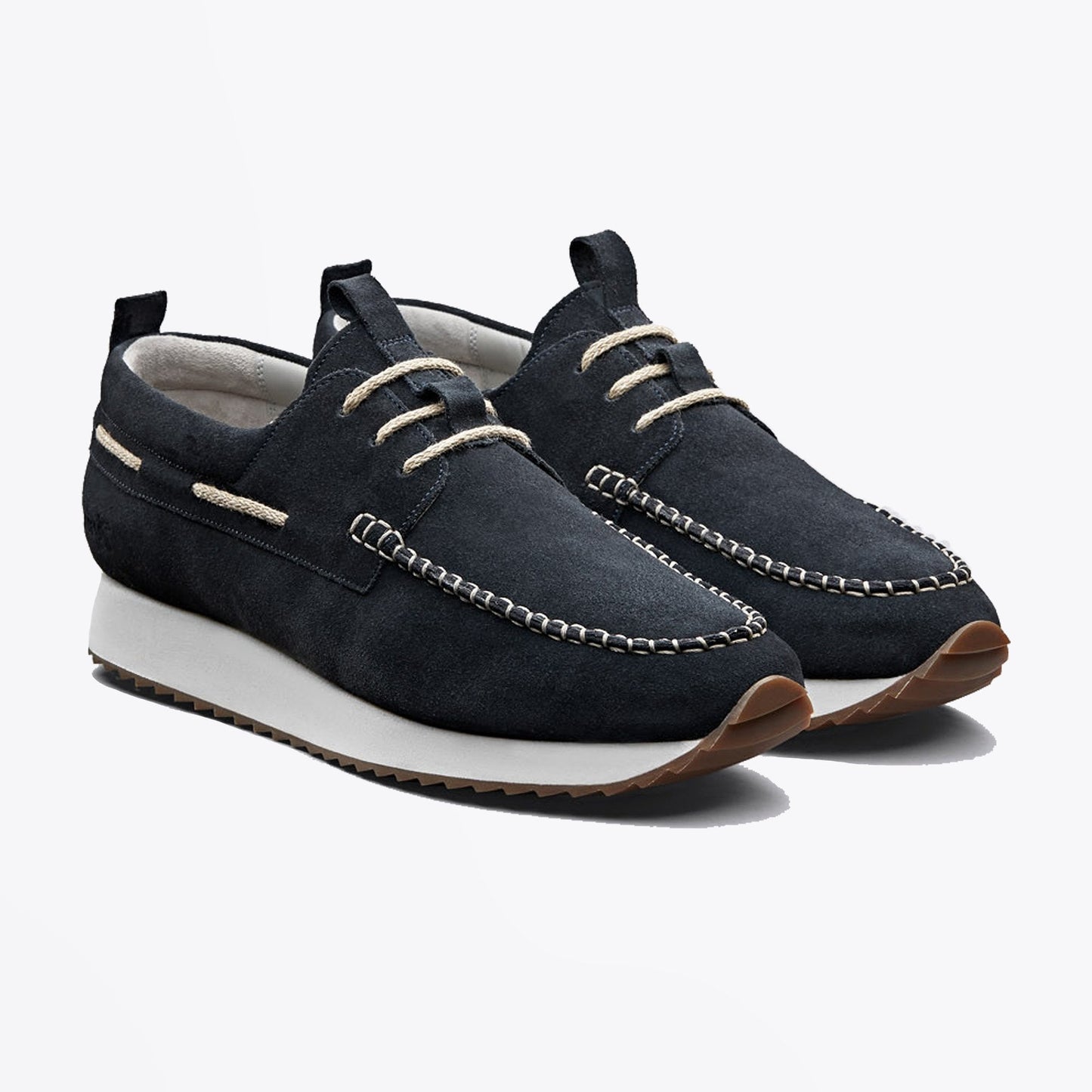 - Sneaker 15 - Suede Boat Shoe - Deep Blue