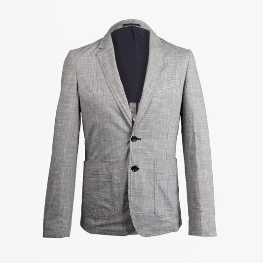 Houndstooth Blazer - Grey
