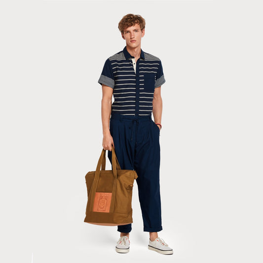 Mixed Stripe Shirt - Navy