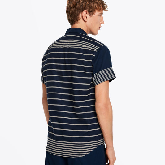 Mixed Stripe Shirt - Navy