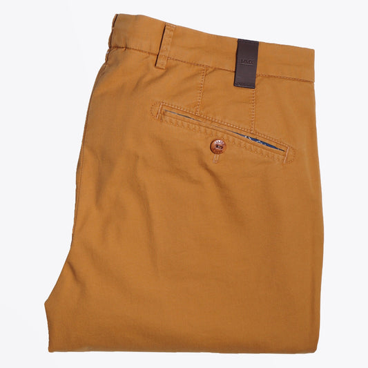 Lynx - Silk Stretch Chinos - Cinnamon