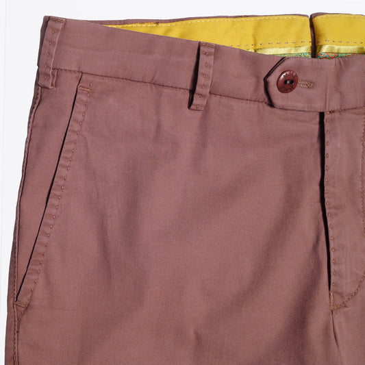 Lynx - Silk Stretch Chinos - Pink