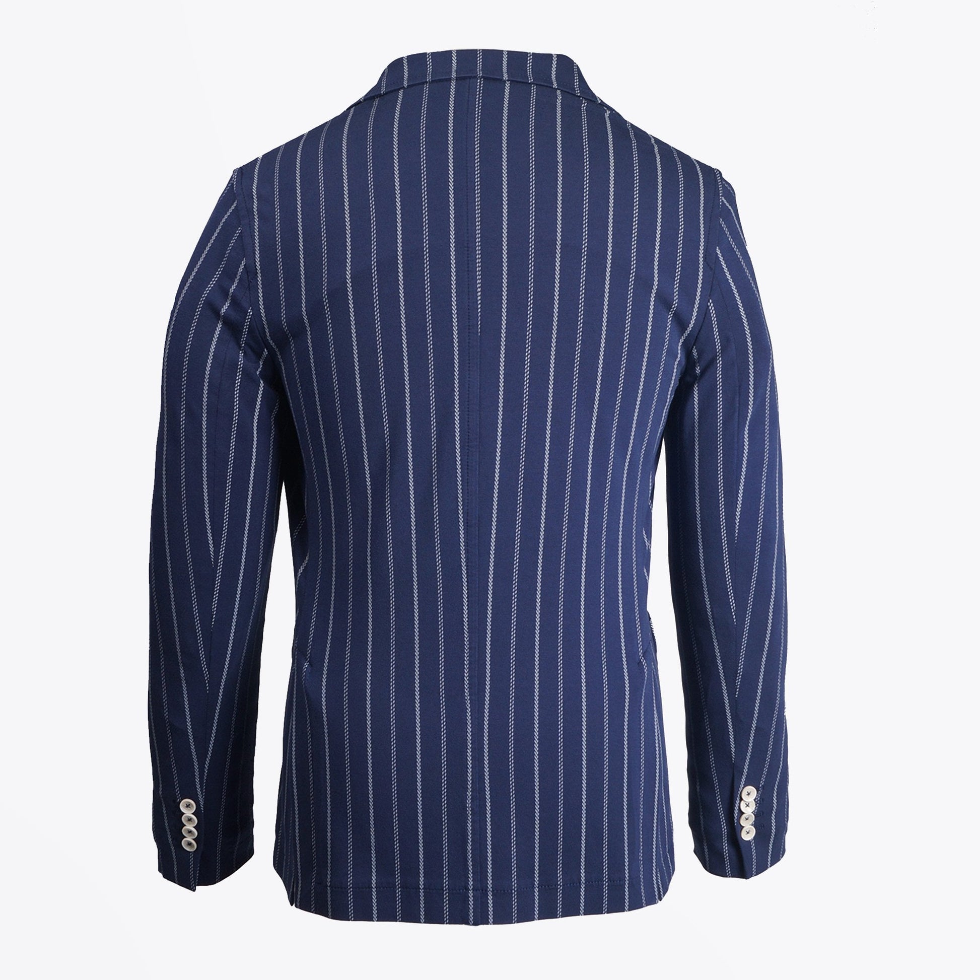 Circolo Jersey Stripe Blazer - Navy