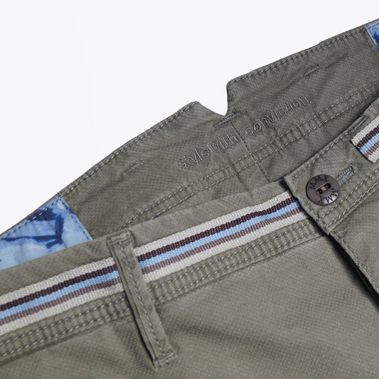 - B-Tigris - Cotton Stretch Bermuda Shorts - Green